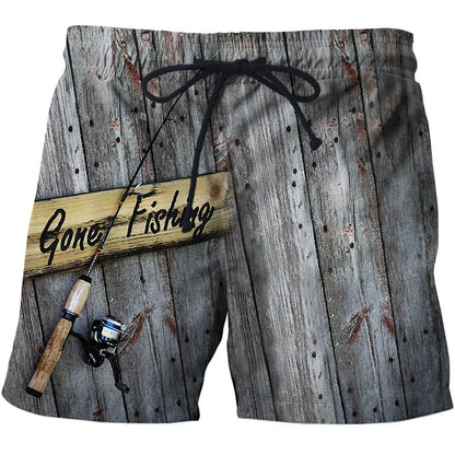 3D Print Men's Beach Style Shorts Summer Fishing Men's Universal Animal Fish Loose Shorts Men's Sports High Waist Swimsuit 2023 - Wild Frontier Gear LLC