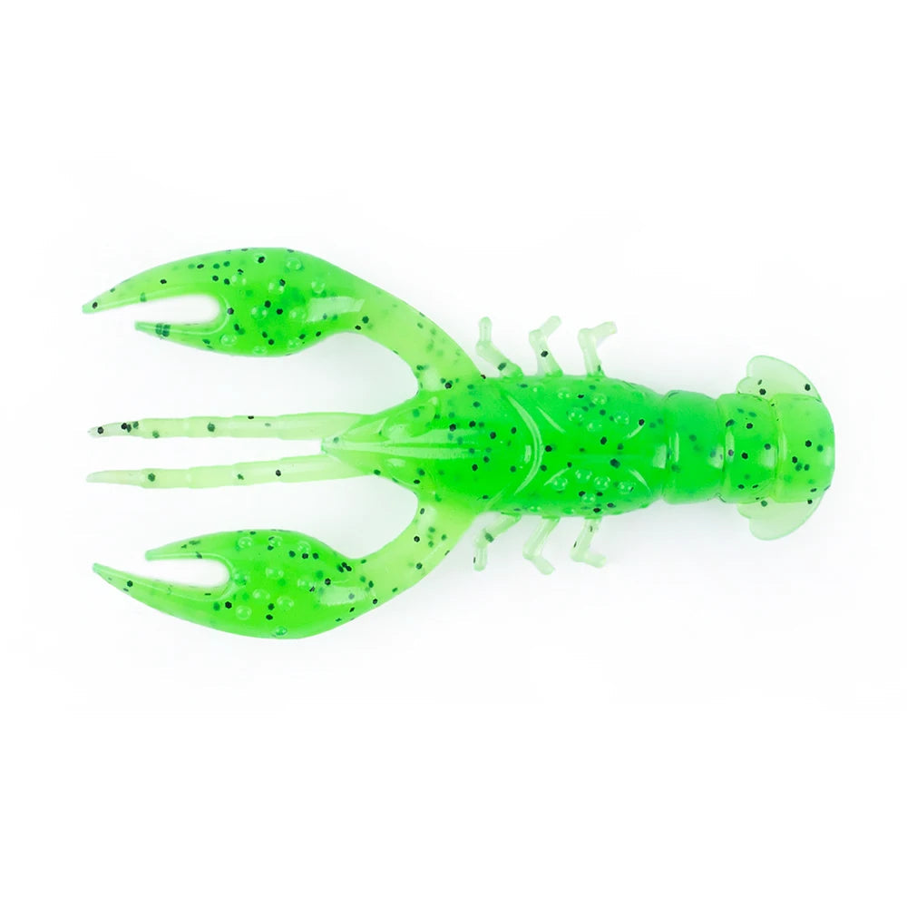 Hanlin Floating 65mm 4g Crawfish Larvae Soft Silicone Bait Jigs Wobbler Worms Fishing Lures Artificial Swimbait Bass Pike Tackle Wild Frontier Gear LLC