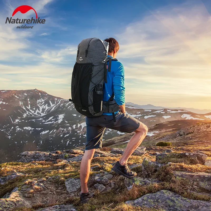 Naturehike Rock Series Outdoor Large Capacity Travel Hiking Camping Comfortable Breathable Wearable Storage Backpack Nature Hike Wild Frontier Gear LLC