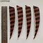 24 Pcs ONTFIHS 4Inch Fletching Arrow Striped Shield Cut Turkey Feather Archery DIY Hunting Accessories - Wild Frontier Gear LLC