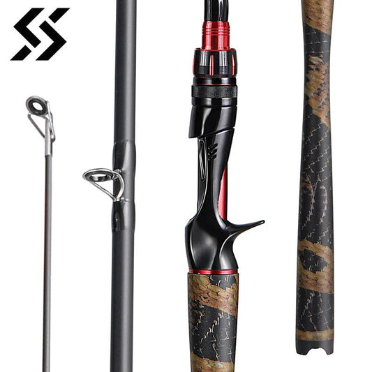Sougayilang 1.8M 1.98M 2.1M Spinning Casting Fishing Rod Light Weight Carbon Fiber Travel Fishing Pole for Bass Pike Carp Tackle - Wild Frontier Gear LLC