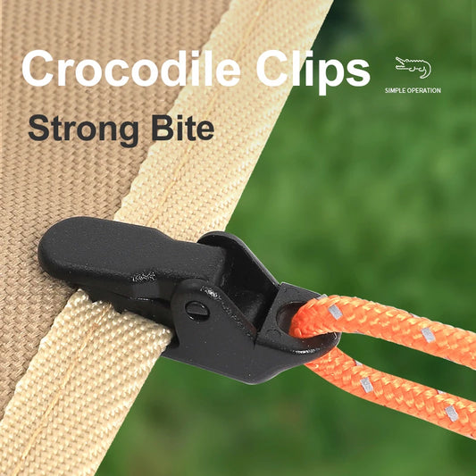 10/20/50pcs Sturdy Tent Clips for Outdoor Camping Use - Wild Frontier Gear LLC