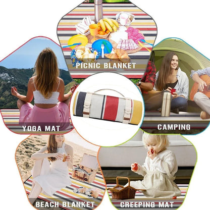 Picnic Blanket Waterproof, Beach Portable with Carry Strap Outdoor Camping Party, Large Foldable Sand Proof for Wet Grass Hiking Wild Frontier Gear LLC
