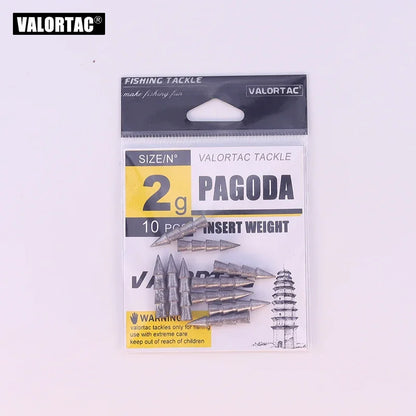 1g 1.5g 2g nail sinker pagoda Insert Weight Nail Sinker For jigging Fishing Accessories Wacky Senko Worm Jigging Fishing