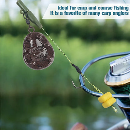 3Pcs Drop shot Carp Fishing weight Carp sinker with swivel for Catfish Surf Trolling jig lure fishing Tackle  2/2.5/3/3.5/4OZ