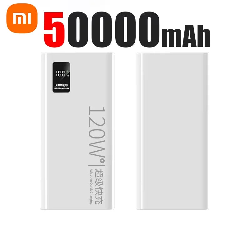 Xiaomi 120W High Capacity Power Bank 50000mAh Fast Charger Portable Battery With Digital Display Powerbank For iPhone Samsung Wild Frontier Gear LLC