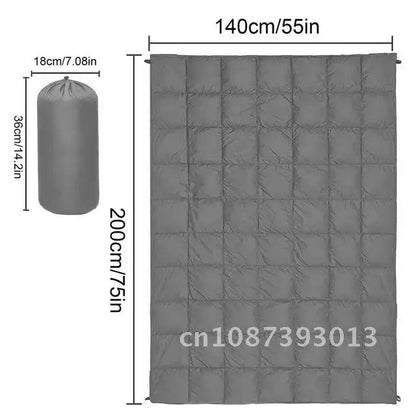 Camping Down Blanket Soft Military Waterproof Poncho Liner Quilt Hiking Travel Accessories Pad Mat Outdoor Sleeping Ultralight Wild Frontier Gear LLC