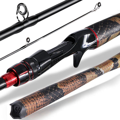Sougayilang 1.8M 1.98M 2.1M Spinning Casting Fishing Rod Light Weight Carbon Fiber Travel Fishing Pole for Bass Pike Carp Tackle - Wild Frontier Gear LLC