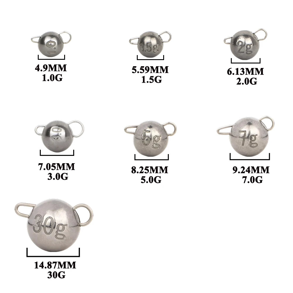 10/1PCS Fishing Tackle Tungsten Jig Cheburashka Wolfram Drop Shot Weights Sinkers TUNGSTEN CHEBURASHKA SINKER Weight Wild Frontier Gear LLC