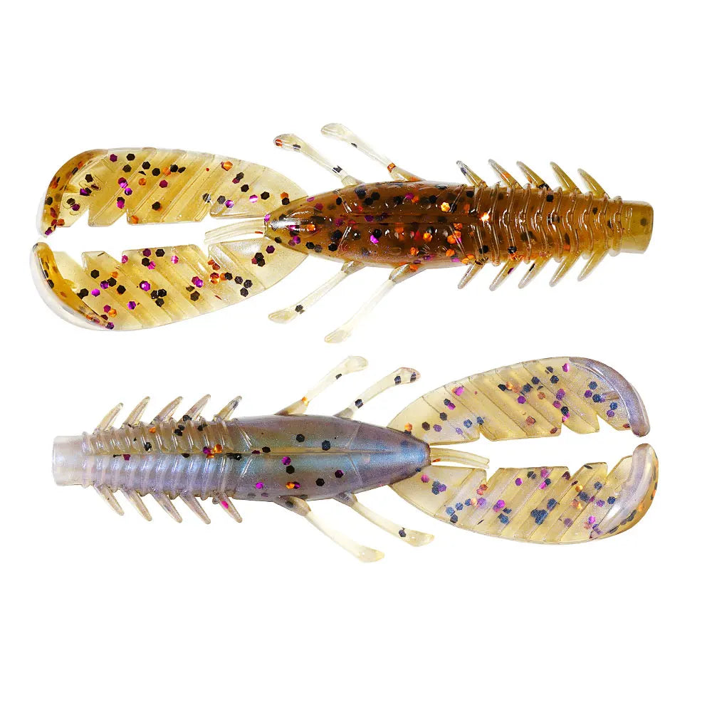 SUNMILESUNMILE 8pcs 75mm2.95inch Craw Baits Floating Shrimp Softbait Soft Lure Wobbler Bass Baits Artificial Pesca Wild Frontier Gear LLC