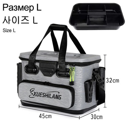 EVA Multifunction Fishing Bucket Rod Bait Reel Lure Live Fish Storage Bag Large Capacity Camping Fishing Accessories Tackle Box - Wild Frontier Gear LLC