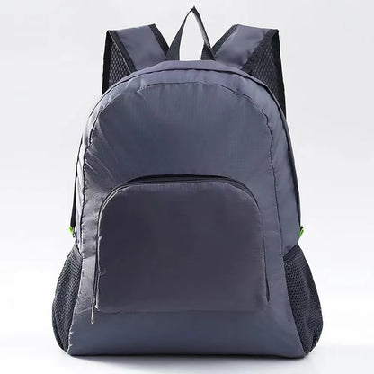 Lightweight Foldable Backpack Sports Travel Hiking Climbing Bag Text Printed Portable Outdoor Pack for Women Men Travel Storage