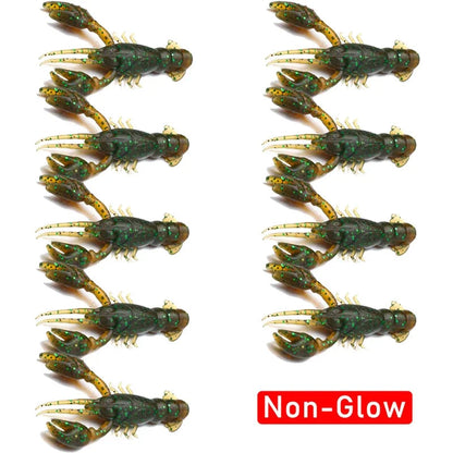 5/10/20pcs Lure Artificial Bait Shrimp Lobster Crayfish Worm Shad Eel Needfish Swimbait Jig Head Fishing Tackle Lure Accessories Wild Frontier Gear LLC