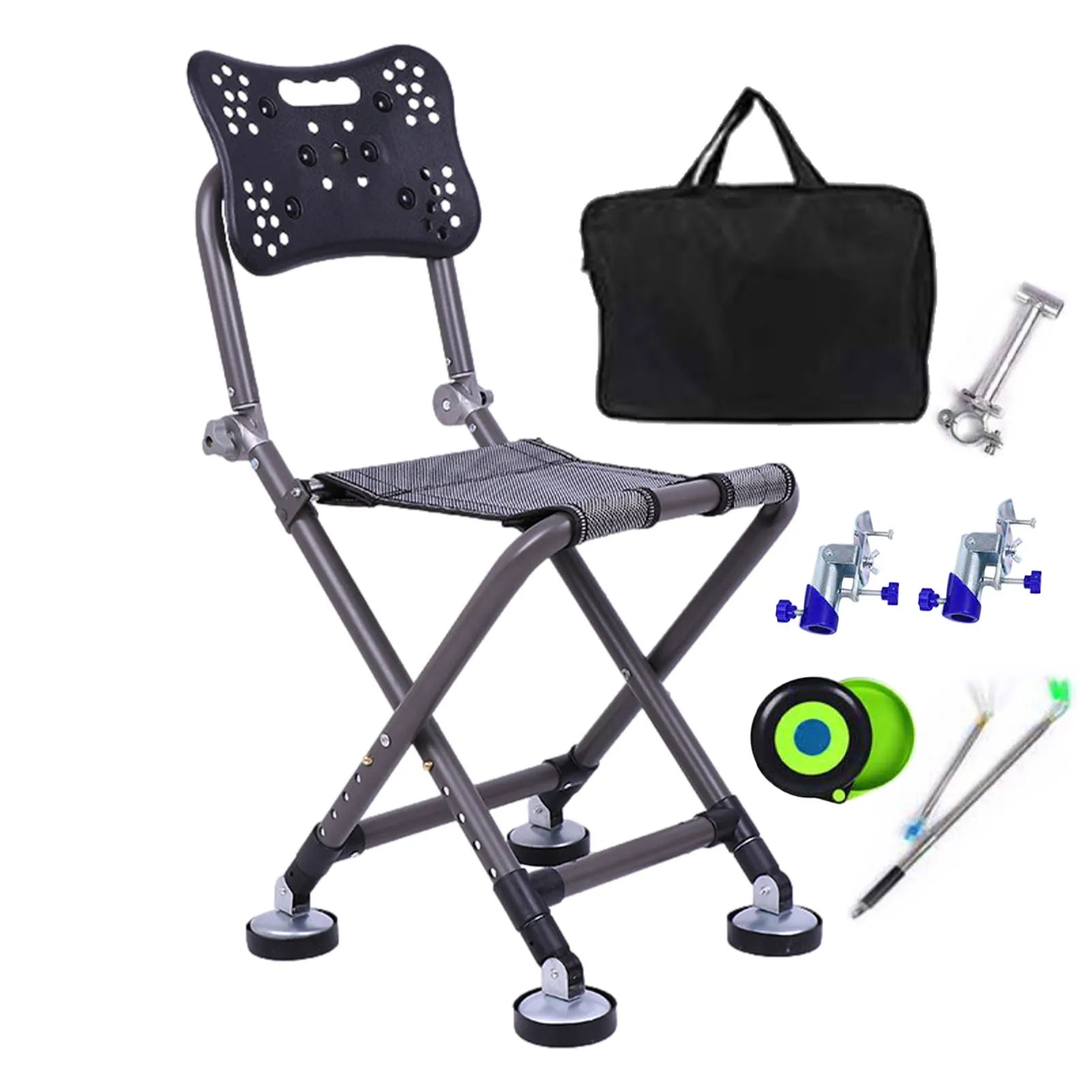 Travel Ultralight Folding Chair Superhard High Load Outdoor Camping Chair Portable Beach Hiking Picnic Seat Fishing Tool - Wild Frontier Gear LLC