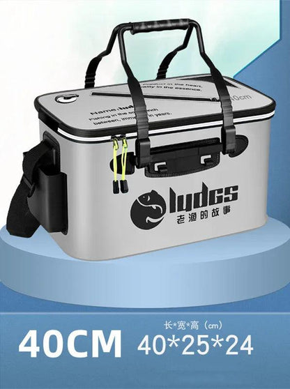 44/50cm Fishing Bucket Fishing Tackle Bag Folding EVA Live Fish Box Hand Outdoor Waterproof Camping Hiking Water Bag Storage - Wild Frontier Gear LLC