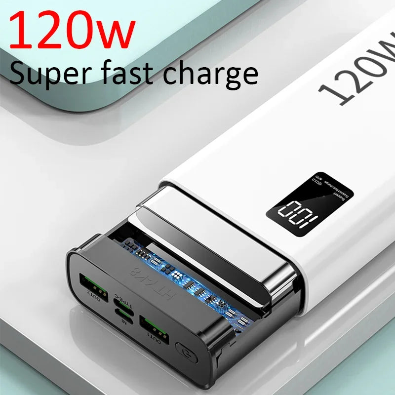Lenovo 120W High Capacity Power Bank 50000mAh Fast Charging Powerbank Portable Battery Charger For iPhone Samsung Huawei 2025 Wild Frontier Gear LLC