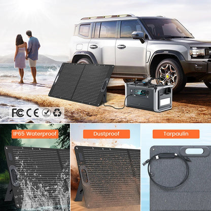 CTOLITY Foldable 100W Solar Panel 18V USB Type-C XT60 Portable Solar Charging Panel High Efficiency Solar Panels for Camping﻿ ﻿ Wild Frontier Gear LLC