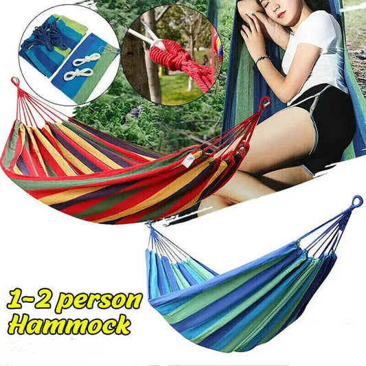 Premium Garden Hammock Portable Carry Bag Outdoor Camping Hanging Travel Swing Wild Frontier Gear LLC