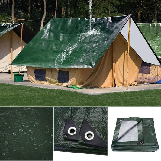 Heavy Duty Waterproof Shade Sails Multipurpose Tarp Cover with Grommets UV Resistant Tarpaulin for Outdoor Camping Tent Pool Car Wild Frontier Gear LLC