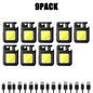 Keychain Light Mini Multifunctional Camping Flashlight USB Rechargeable LED Portable Bright COB Pocket Clip Lantern Outdoor Work