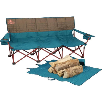 Kelty Lowdown Couch - 3 Person Capacity Camping Chair, Extra Large and Sturdy Bench for Campsites,Soccer Games,Backyard Parties Wild Frontier Gear LLC