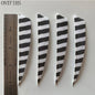 24 Pcs ONTFIHS 4Inch Fletching Arrow Striped Shield Cut Turkey Feather Archery DIY Hunting Accessories - Wild Frontier Gear LLC