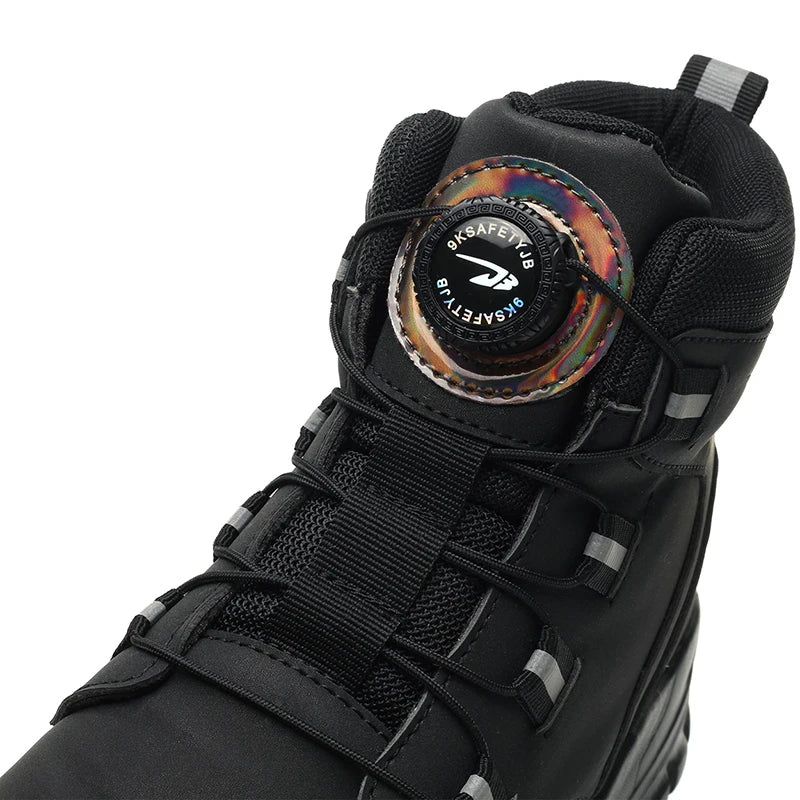 Waterproof Safety Boots Men Indestructible Steel Toe Work Boots Anti-smash Stab-resistant Safety Shoes Biker Botas Para Hombre - Wild Frontier Gear LLC