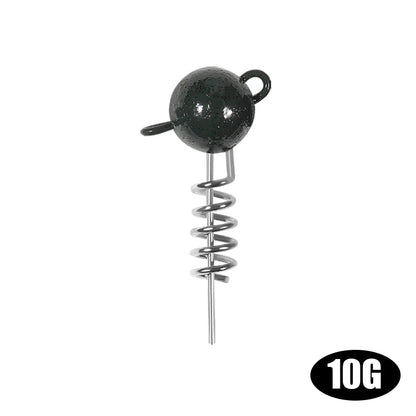 Rosewood Screw Jig Head For Soft Lure 7g 10g 15g 20g 25g 30g 50g With Screw Spiral Sinker Weight Rubber Fish Fishing Equipment Wild Frontier Gear LLC