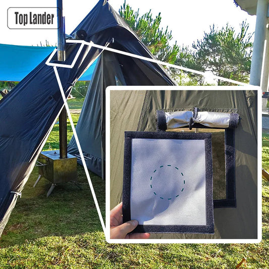 Hot Tent Stove Jack Fire Resistant Anti-Scald Vent Pipe Accessory - Wild Frontier Gear LLC