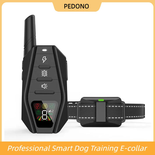 PEDONO Electric Dog Training Collar With Remote Dog Shock Collar Vibration Static Waterproof Anti Bark Training Collar for Dogs