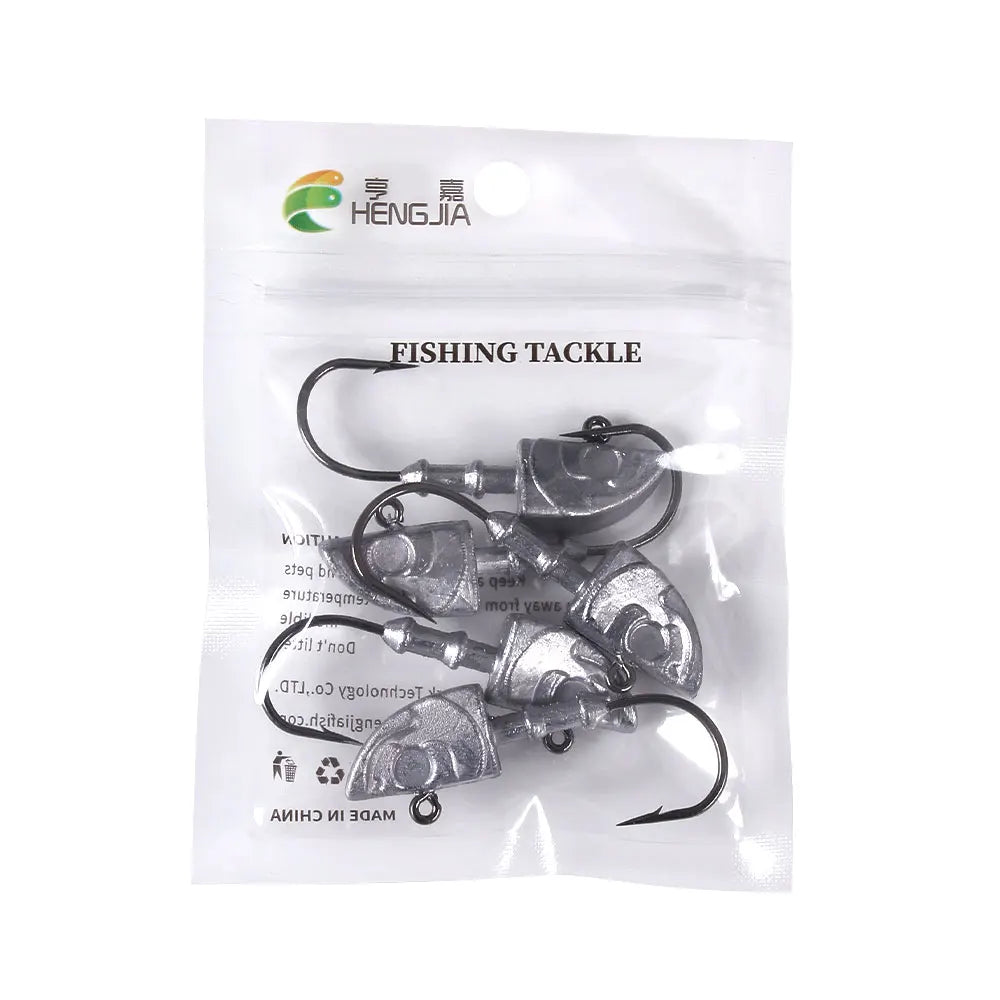 big jig head long hook heavy Triangle Head Hooks  fishing hook soft worm jig Lure Hook Jig Head Fishing Tackle
