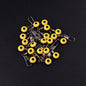 20pc Fishing Line Hook Swivels Shank Clip Connector Interlock Snap Sea Space Beans Lure Fishing Hooks Connector  Pesca Tackle
