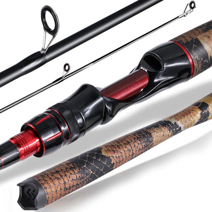 Sougayilang 1.8M 1.98M 2.1M Spinning Casting Fishing Rod Light Weight Carbon Fiber Travel Fishing Pole for Bass Pike Carp Tackle - Wild Frontier Gear LLC