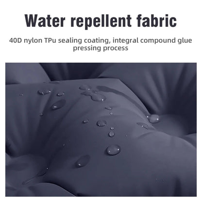 PACOONE Outdoor Camping Double Inflatable Mattress Extra Wide Sleeping Pad Ultralight Folding Bed Sleeping Mat Car Travel Mat Wild Frontier Gear LLC