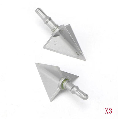6/12pcs 3 Fixed X3/X5 Tips Archery Broadhead 100 Grain Stainless Alloy Arrowhead Hunting For Shooting Accessories - Wild Frontier Gear LLC