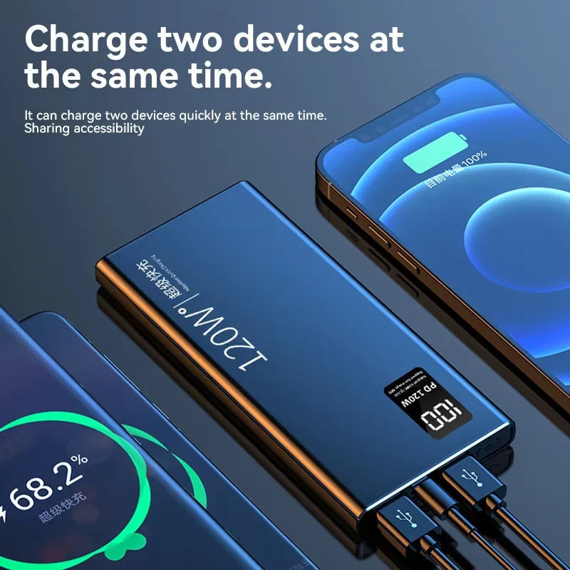 Xiaomi 120W High Capacity Power Bank 50000mAh Fast Charger Portable Battery With Digital Display Powerbank For iPhone Samsung Wild Frontier Gear LLC