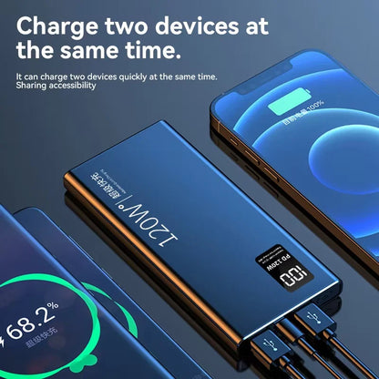 Xiaomi 120W High Capacity Power Bank 50000mAh Fast Charger Portable Battery With Digital Display Powerbank For iPhone Samsung Wild Frontier Gear LLC