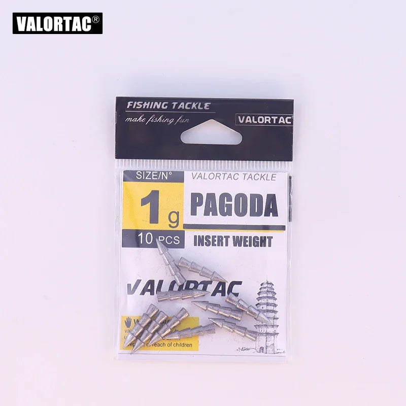 1g 1.5g 2g nail sinker pagoda Insert Weight Nail Sinker For jigging Fishing Accessories Wacky Senko Worm Jigging Fishing