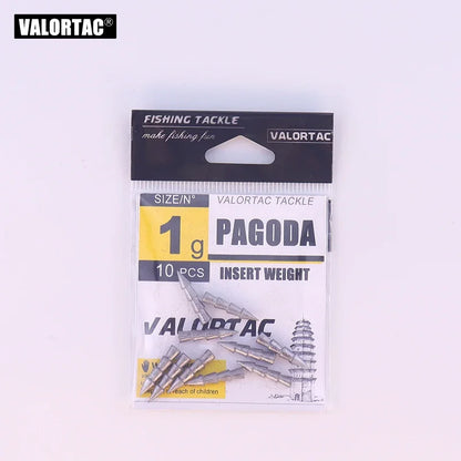1g 1.5g 2g nail sinker pagoda Insert Weight Nail Sinker For jigging Fishing Accessories Wacky Senko Worm Jigging Fishing