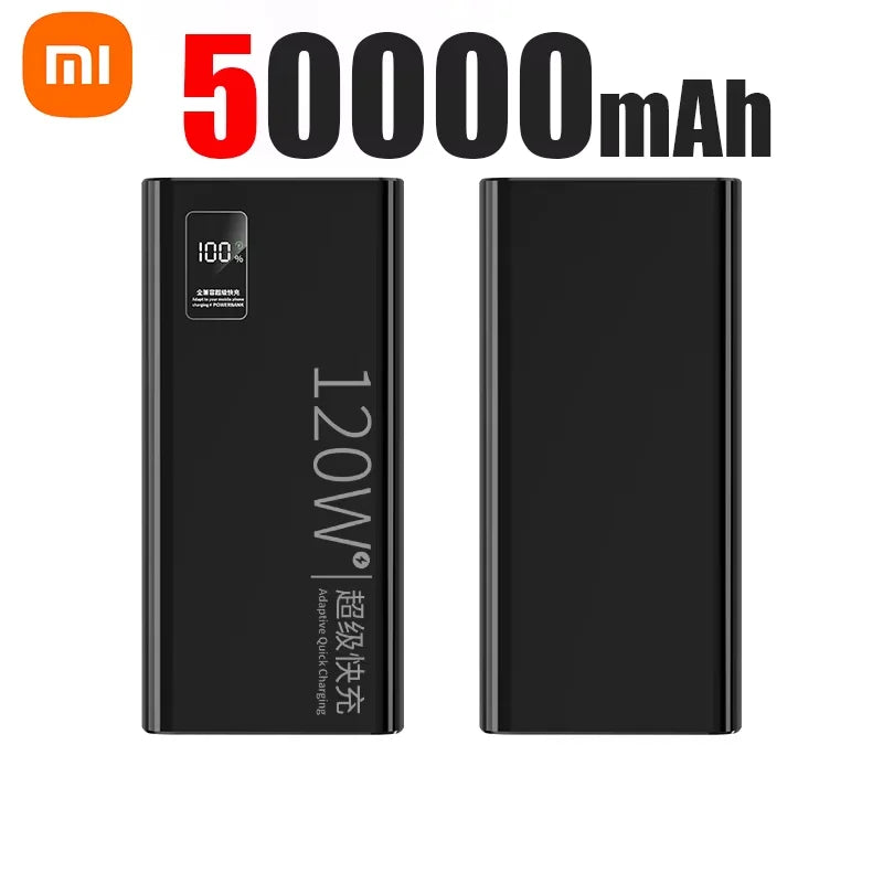 Xiaomi 120W High Capacity Power Bank 50000mAh Fast Charger Portable Battery With Digital Display Powerbank For iPhone Samsung Wild Frontier Gear LLC