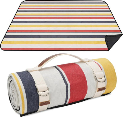 Picnic Blanket Waterproof, Beach Portable with Carry Strap Outdoor Camping Party, Large Foldable Sand Proof for Wet Grass Hiking Wild Frontier Gear LLC