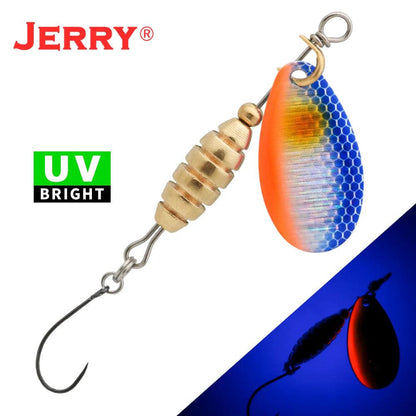 Jerry Spear Ultra-Lightweight Brass Spinnerbait Lures for Perch, Trout, and Bass Fishing - Wild Frontier Gear LLC