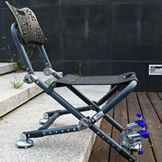 Portable Four-leg Fishing Chair Folding Fish Chair 180 Degree Adjustable Backrest Recliner Aluminum Alloy Camping Chair Stool - Wild Frontier Gear LLC