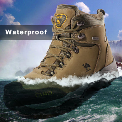 GOLDEN CAMEL Waterproof Hiking Shoes Men and Women Outdoor Anti-Slip Climbing Trekking Shoes for Men 2023 Leather Hiking Boots - Wild Frontier Gear LLC