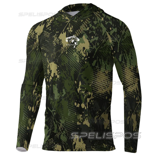 Hoodies Fishing Shirts UPF 50+ Anti-UV Yacht Sea Fish Maillot Beach Gear Lightweight Breathable Angling Tops Wear Running Hood - Wild Frontier Gear LLC