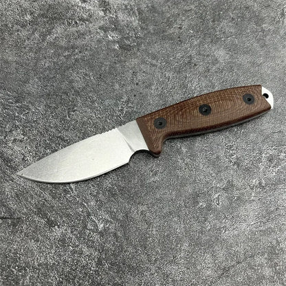Straight Knife Blade S35VN Steel with A Stone-washed Edge G10 Outdoor Camping Hunting Hiking Survival Portable Multitools Knives
