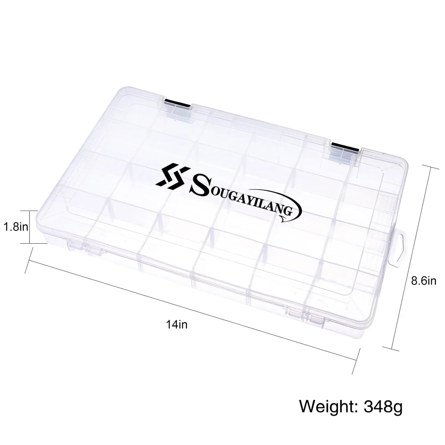 Sougayilang Lure Case Plastic Fishing Bait Jig Lure Fishing Hooks Storage Box High Strength Fishing Tackle Accessory Boxes