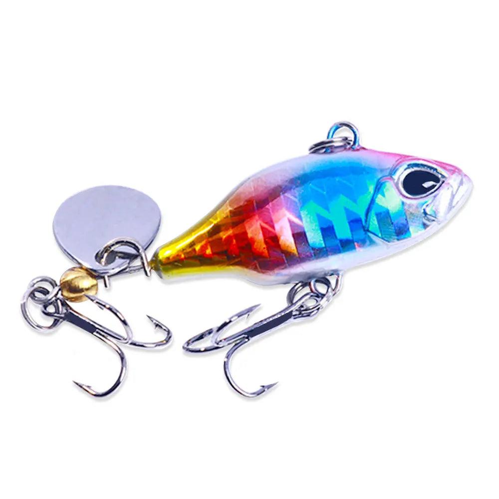 VIB Vibration Spinner Spoon Fishing Lure 5.2cm 8.8g Jigs for Trout and Winter Fishing Tackle - Wild Frontier Gear LLC