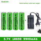 18650 Battery Rechargeable Battery 3.7V 18650 9800mAh Capacity Li-ion Rechargeable Battery For Flashlight Torch Battery+Charger Wild Frontier Gear LLC