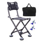 Portable Four-leg Fishing Chair Folding Fish Chair 180 Degree Adjustable Backrest Recliner Aluminum Alloy Camping Chair Stool - Wild Frontier Gear LLC